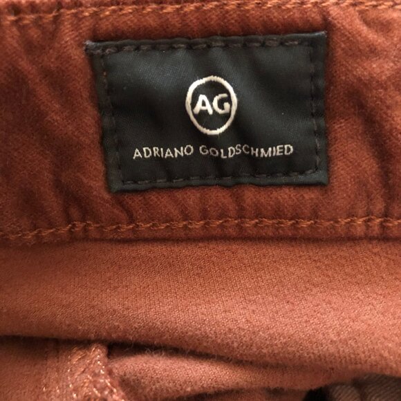 AG FARRAH SKINNY ANKLE HIGH RISE SPICED MAPLE STRETCH VELVET 25 NWT - Picture 13 of 16